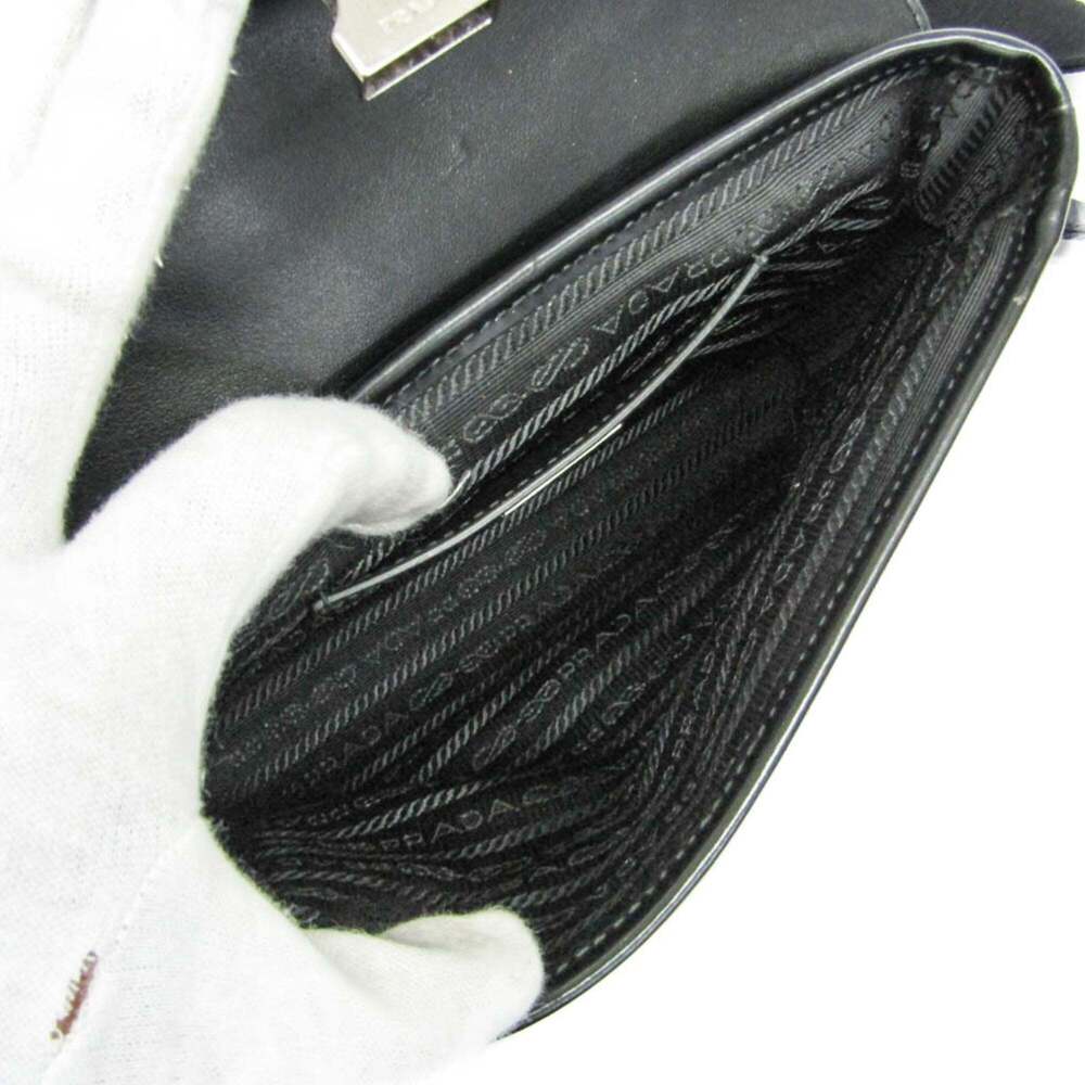 PRADA Black Leather Shoulder Bag - Picture 3 of 16